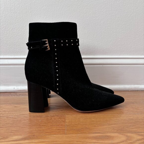 Paige Celia Studded Leather Ankle Booties - Picture 2 of 9
